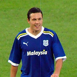 Cowie playing for Cardiff City in 2011