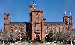 "The Castle" on the National Mall: the institution's earliest building remains its headquarters.