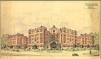 Early concept sketches of the Sedgwick Gardens