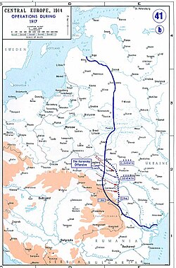 Eastern Front as of 1917