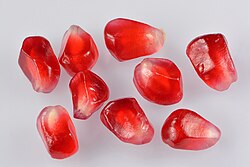 Seed coat of pomegranate