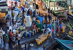 Fishery activities in the harbour of Sandakan