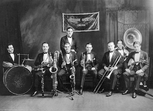 The Wolverines with Beiderbecke at Doyle's Academy of Music in Cincinnati, Ohio, in 1924
