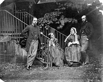 The Rossetti Family, by Lewis Carroll (1863). L-R: Dante Gabriel Rossetti, Christina Rossetti, Frances Polidori and William Michael Rossetti