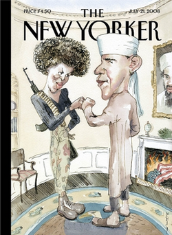 Barry Blitt's New Yorker cover from July 21, 2008