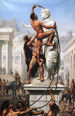 The Sack of Rome in 410 by the Barbarians by Joseph-Noël Sylvestre, 1890