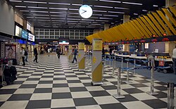 The classic but highly modified modern architecture in the check in hall of Congonhas Airport