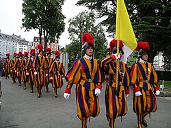 The Swiss Guard on patrol