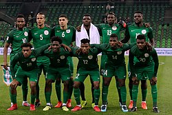 Argentina versus Nigeria in a friendly match on 14 November 2017