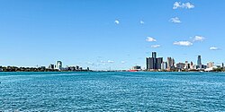 The Detroit–Windsor area is North America's largest cross-border conurbation, with a combined population of approximately six million people