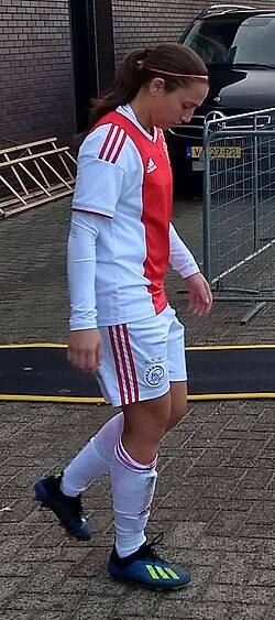Lewerissa with Ajax in 2018