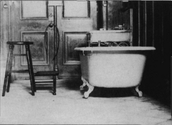One of ten washing and anointing rooms of the Salt Lake Temple of the Church of Jesus Christ of Latter-day Saints circa 1911