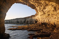 Sea caves at Cape Greco