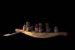 Wooden boat model, Assiout, 12th Dynasty