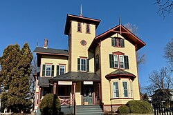 Historic Italianate house in Downtown Hopewell, now home to several businesses