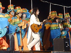Murga singers at the Carnival