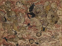 Illustration of the Battle of Siffin, from a 14th-century manuscript of the Tarikh-i Bal'ami