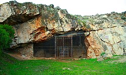 The entrance to Maltravieso Cave