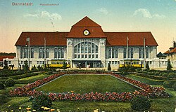 New Darmstadt Hauptbahnhof (Darmstadt main station), opened 1912).