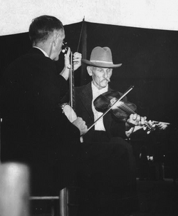 Old-time fiddlers often accompany traditional square dances.