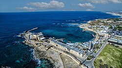 Ruins of Caesarea's harbor