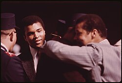 Ali attending a Saviours' Day celebration in 1974