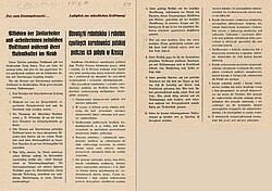 Obligations of Polish workers in Germany, warning them of the death penalty for any sexual relations between Germans and Poles
