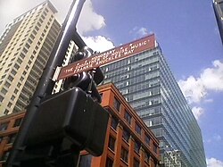 An honorary street name sign in Chicago for house music and the seminal DJ Frankie Knuckles