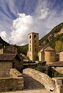 Catalans, traditionally devoted Catholics, during its recent history had become much less religious. Even so, the presence of religion is maintained through the traditions, values and monuments, like the Church of Sant Cristòfol de Beget.