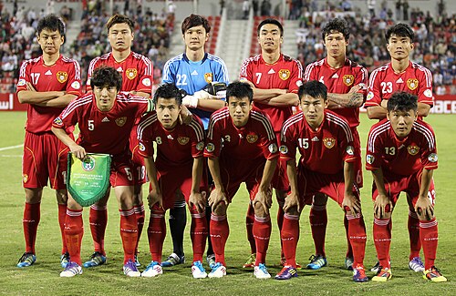 The national football team of China in 2011