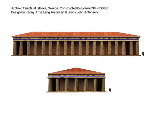 Archaic Temple of Poseidon at Isthmia, Greece (Assumed reconstruction)