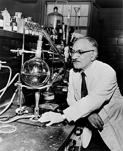 Prof. Selman A. Waksman (B.Sc. 1915), who was awarded the Nobel Prize in Medicine for developing 22 antibiotics, including Streptomycin, in his Rutgers University laboratory