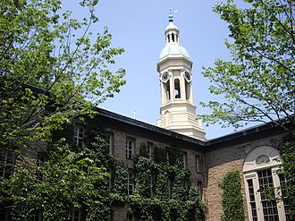 Nassau Hall, which briefly served as the U.S. capitol in 1783[20]