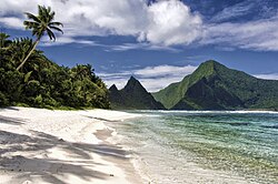 Ofu Beach on Ofu Island in American Samoa