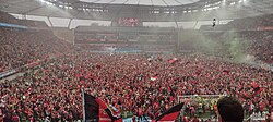 Celebration after the first win of the German Championship in 2024