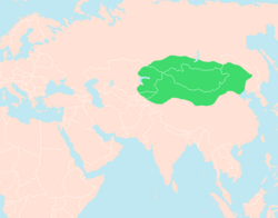 Domain and influence of Xiongnu under Modu Chanyu around 205 BCE: the area hypothesised to have formed the cradle of Hun culture