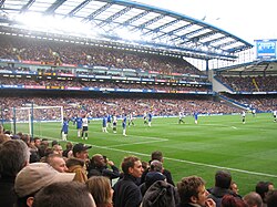 Chelsea fans at a match against Tottenham Hotspur, on 11 March 2006