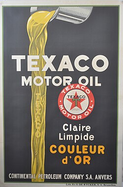 TEXACO MOTOR OIL Poster (1928)