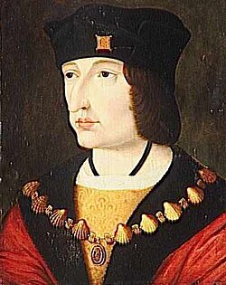 Charles VIII of France, wearing the collar of the Order of Saint Michael