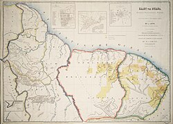Map of the Guianas (1888)