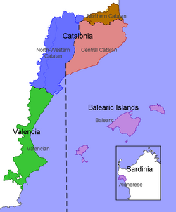 Main dialects of Catalan[116][117][118]