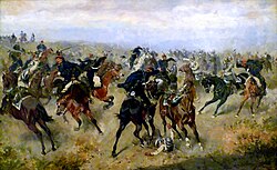Cavalry engagement at the battle of Königgrätz (Alexander von Bensa, [de] 1866)