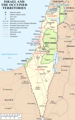 During the Six-Day War Israel captured the West Bank, the Gaza Strip, the Golan Heights.