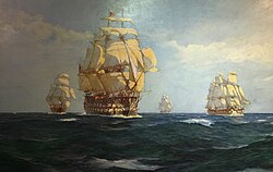 First Chilean Navy Squadron had the mission of assisting the war along the Peruvian coast