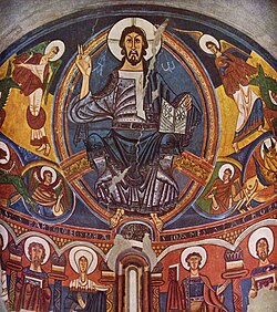Apse of Sant Climent de Taüll, a fresco from Church of St. Climent de Taüll
