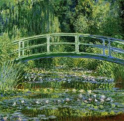 Claude Monet, Water Lilies and Japanese Bridge, 1899[52]