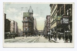 The junction of Main and Delaware Streets in 1898