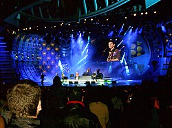 Scottish rock group Franz Ferdinand performing live at the Viña del Mar Festival in 2006.