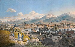 View of Innsbruck in the 19th century