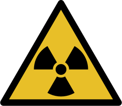 The international symbol for ionizing radiation (radioactivity) that is unsafe for unshielded humans. Radiation, in general, exists throughout nature, such as in light and sound.